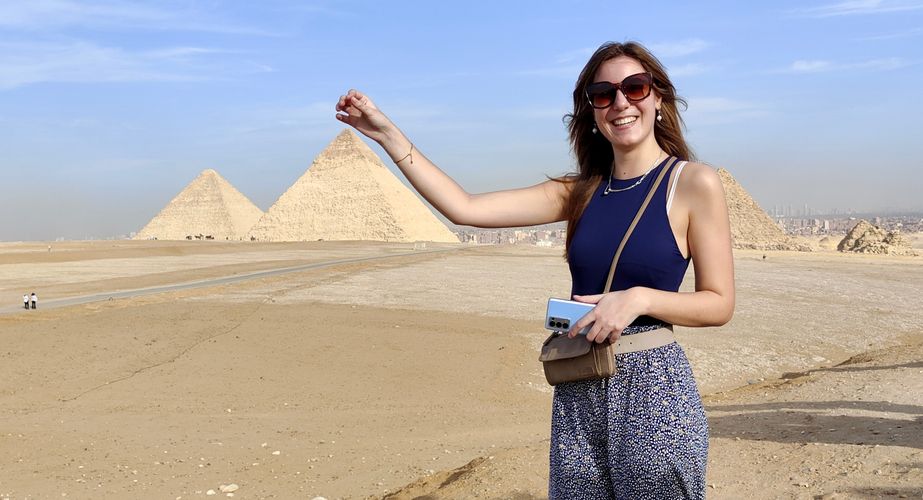 Piramides van Cheops bekijken Piramides van Cheops bekijken